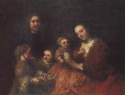 REMBRANDT Harmenszoon van Rijn Family Group Sweden oil painting reproduction